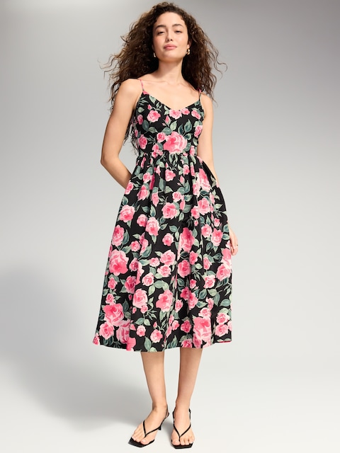 The Occasion by Old Navy Sleeveless Fit and Flare Midi Dress