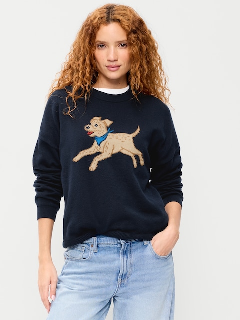 Loose Cozy Crew-Neck Sweater