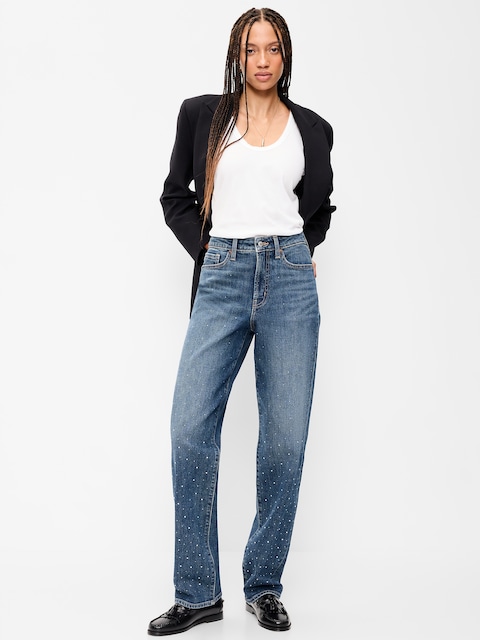 JEAN OG AMPLE À TAILLE HAUTE