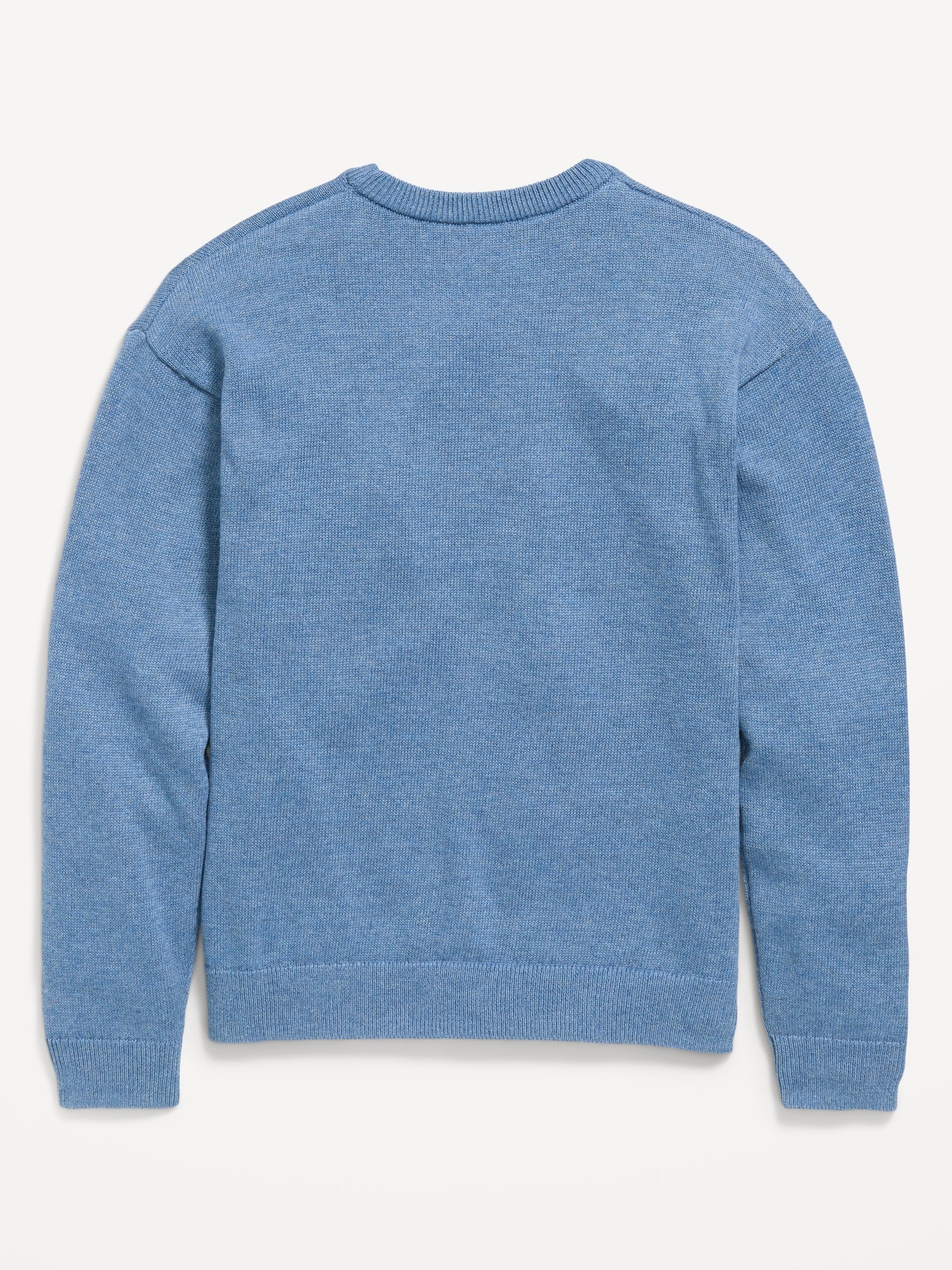 Marled Crew-Neck Sweater for Boys
