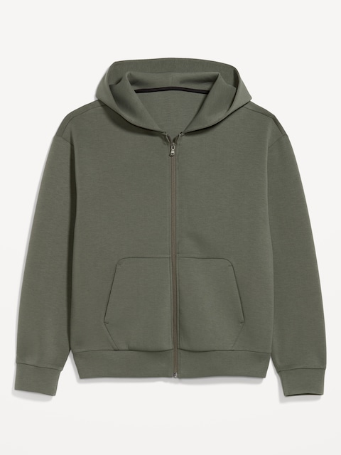 VESTE À CAPUCHON SURDIMENSIONNÉ EN MOLLETON RAFFINÉ - Gris