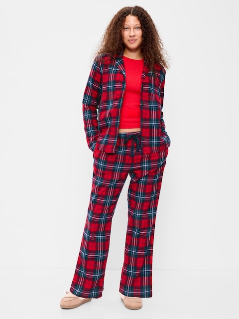 PYJAMA AVEC PANTALON EN FLANELLE POUR FEMME