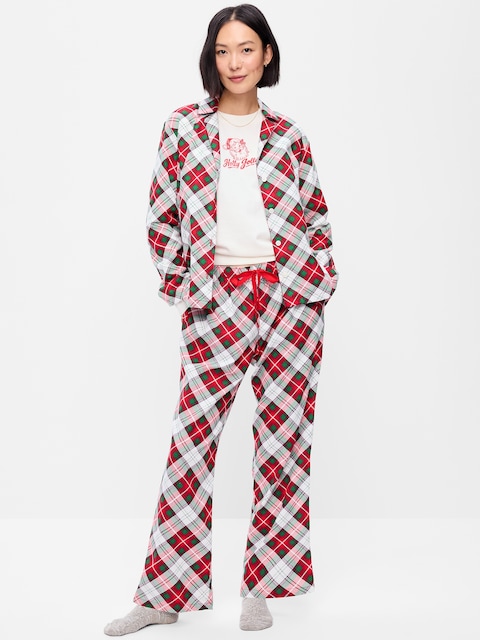 PYJAMA EN FLANELLE À MOTIF POUR FEMME