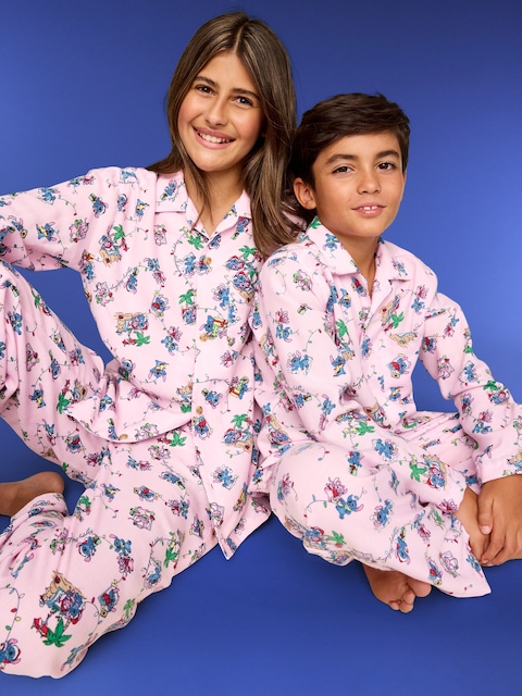 PYJAMA AJUSTÉ À IMPRIMÉ STITCH ET ANGEL OLD NAVY X DISNEY UNISEXE POUR ENFANT