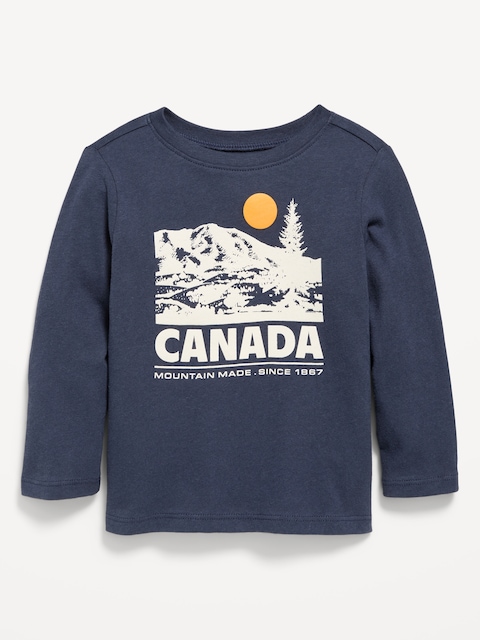 Long-Sleeve Unisex Graphic T-Shirt for Toddler