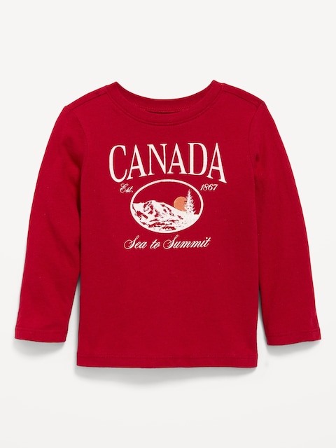 Long-Sleeve Unisex Graphic T-Shirt for Toddler