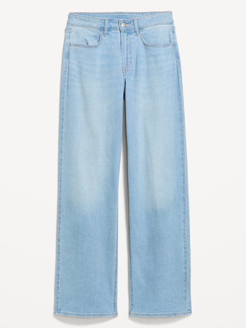 Curvy High-Waisted Wow Wide-Leg Jeans