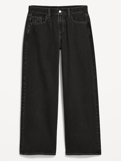 Curvy Mid-Rise Wow Baggy Wide-Leg Jeans