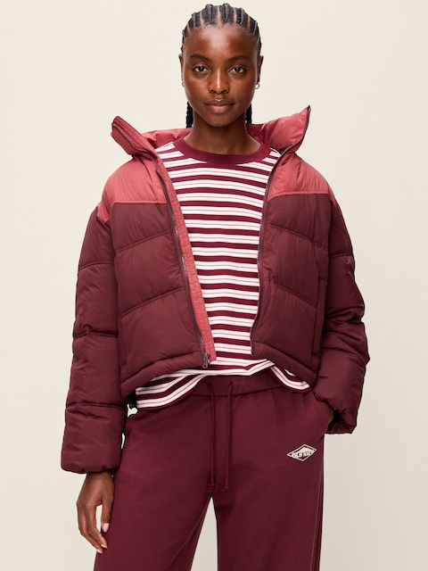 VESTE REMBOURRÉE HYDRORÉSISTANTE AUX COULEURS CONTRASTÉES