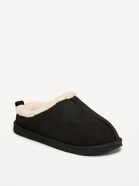 PANTOUFLES DE STYLE MULE EN FAUX SUÈDE POUR GARÇON