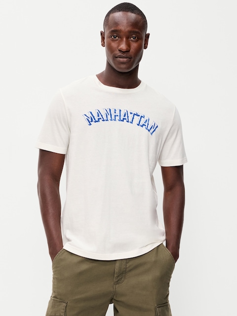 T-SHIRT ULTRA-DOUX RAS DU COU À IMPRIMÉ