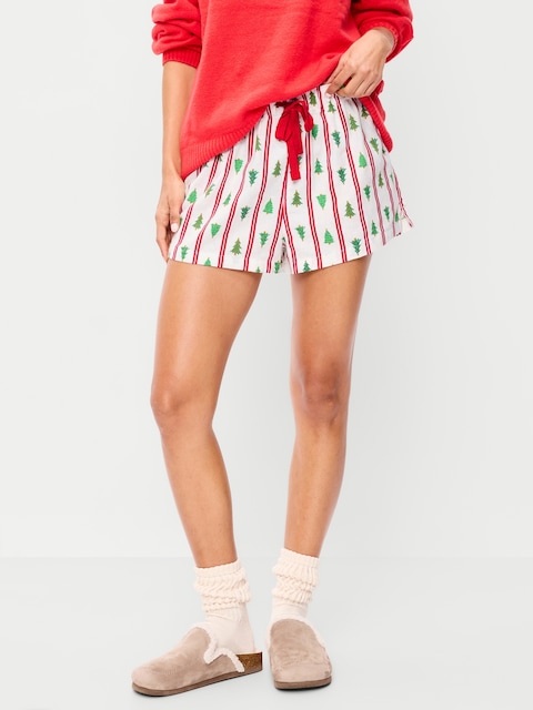 SHORT BOXEUR DE PYJAMA EN FLANELLE POUR FEMME