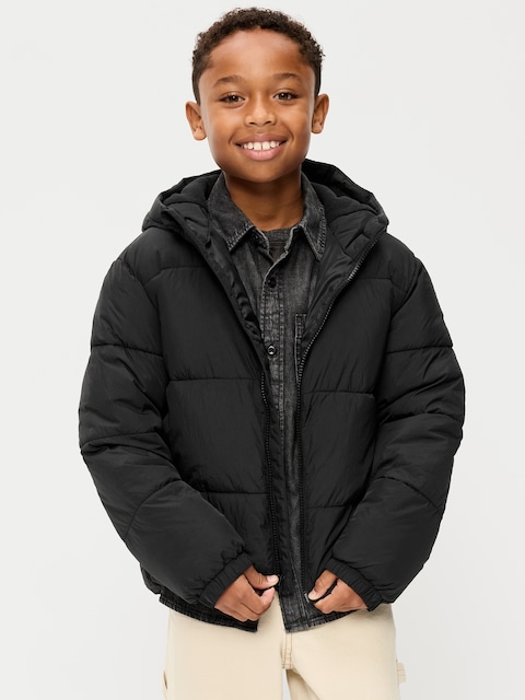 Water-Resistant Puffer Jacket for Boys