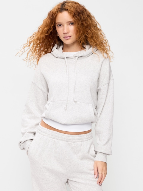 SoComfy Bubble-Hem Hoodie Sweatshirt