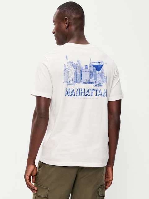 Soft-Washed Crew-Neck Graphic T-Shirt