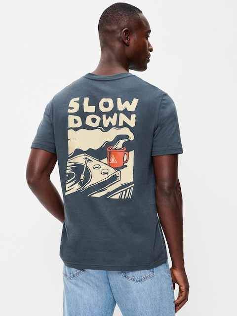 Soft-Washed Crew-Neck Graphic T-Shirt