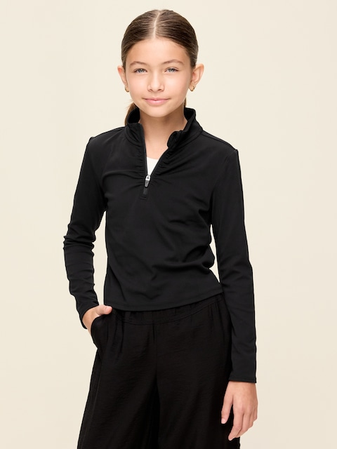 StudioSmooth Half-Zip Performance Top for Girls