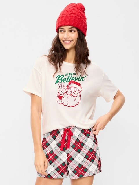 Short-Sleeve Graphic Pajama T-Shirt