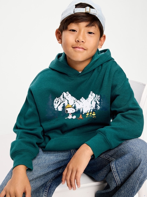 Peanuts™ Snoopy Oversized Gender-Neutral Pullover Hoodie for Kids