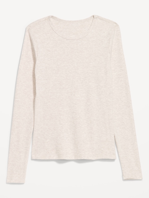 Snug Crew-Neck Long Sleeve T-Shirt