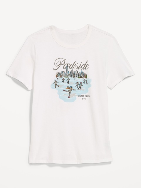 T-SHIRT PASSE-PARTOUT RAS DU COU À IMPRIMÉ